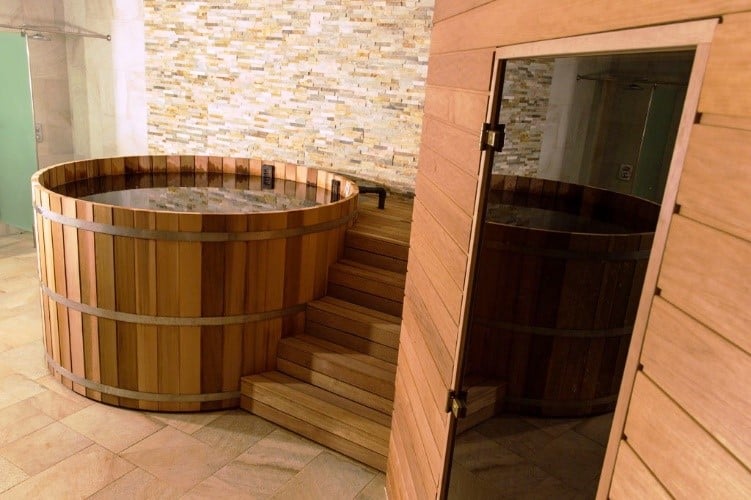 Cold Plunge Tub with a Sauna