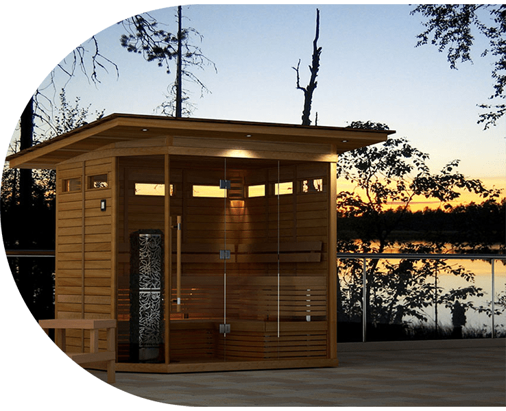 Glass Front Sauna Room