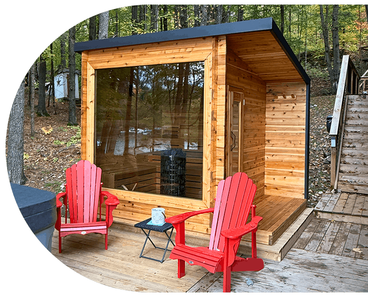 Outdoor Modern Sauna Cabin Outdoor Modern Sauna Cabin