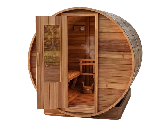 PREMIUM CEDAR BARREL SAUNA