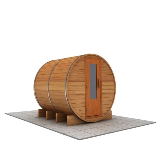 6 foot x 6 foot Barrel sauna (Electric Heater)