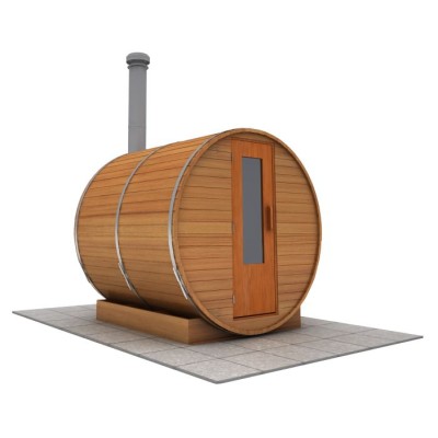 7 foot x 7 foot Barrel sauna (Wood Fired Heater)