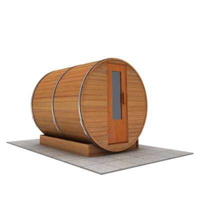 8 foot x 7 foot Barrel sauna (Electric Heater)