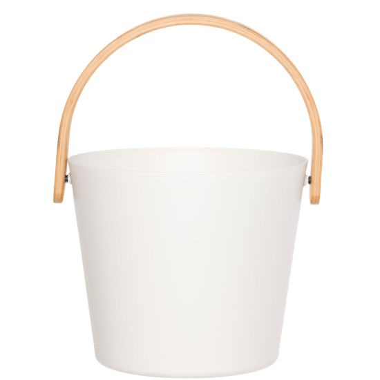 Rento Sauna Bucket Aluminum, White - Finnish Sauna Accessories