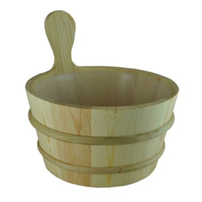 Pine Sauna Bucket with Liner - 1 Gallon