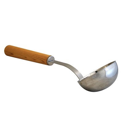 Stainless Steel Sauna Ladle - Cedar Handle