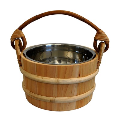 Cedar Sauna Bucket - Stainless Steel Insert - 5L