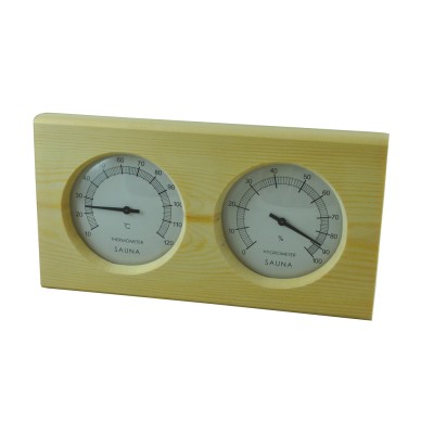 Pine Sauna Thermometer and Hygrometer- Celsius