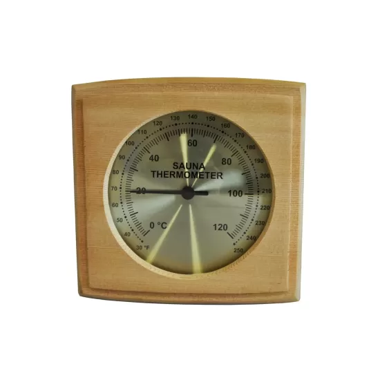 Cedar Sauna Square Thermometer