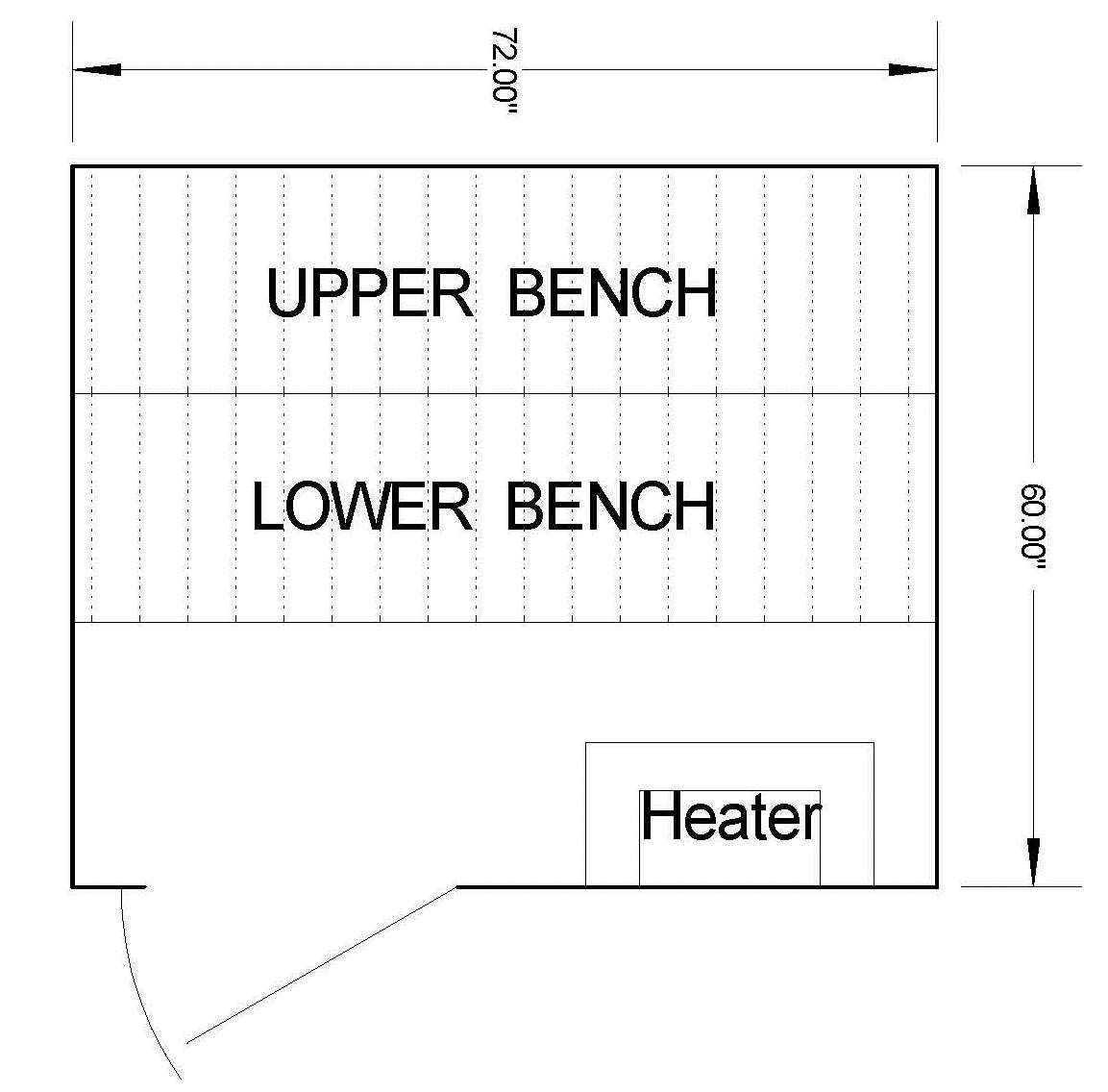 DIY Sauna Kit Complete Sauna Room Package Layout