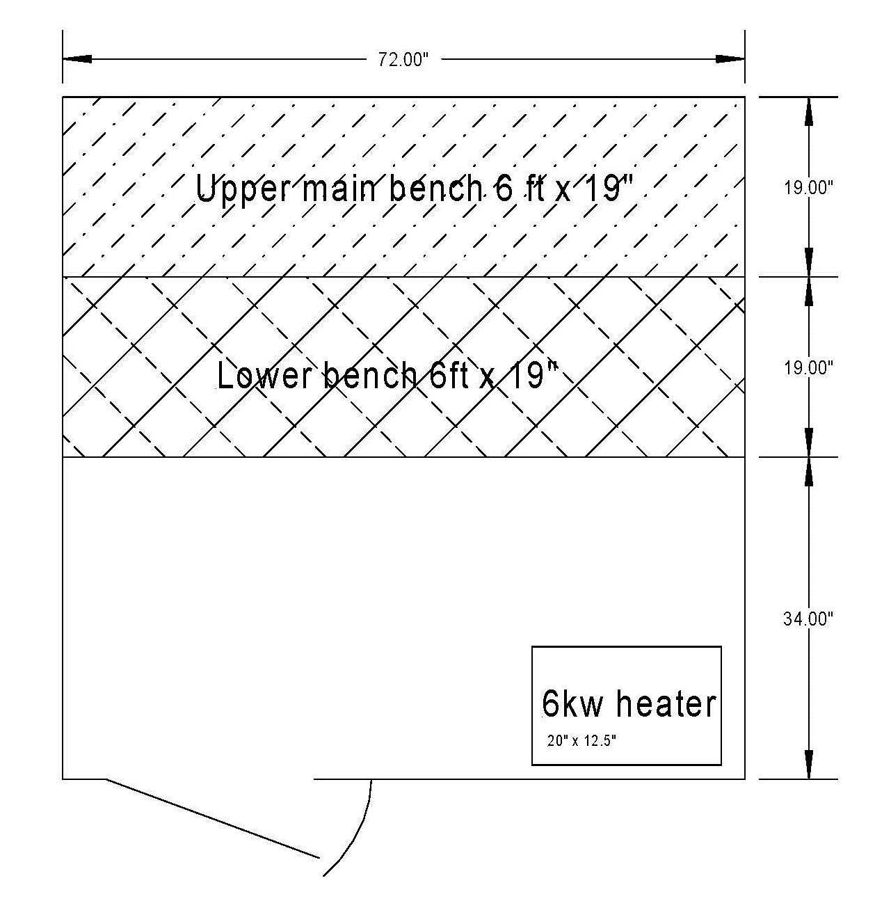 DIY Sauna Kit Complete Sauna Room Package Layout