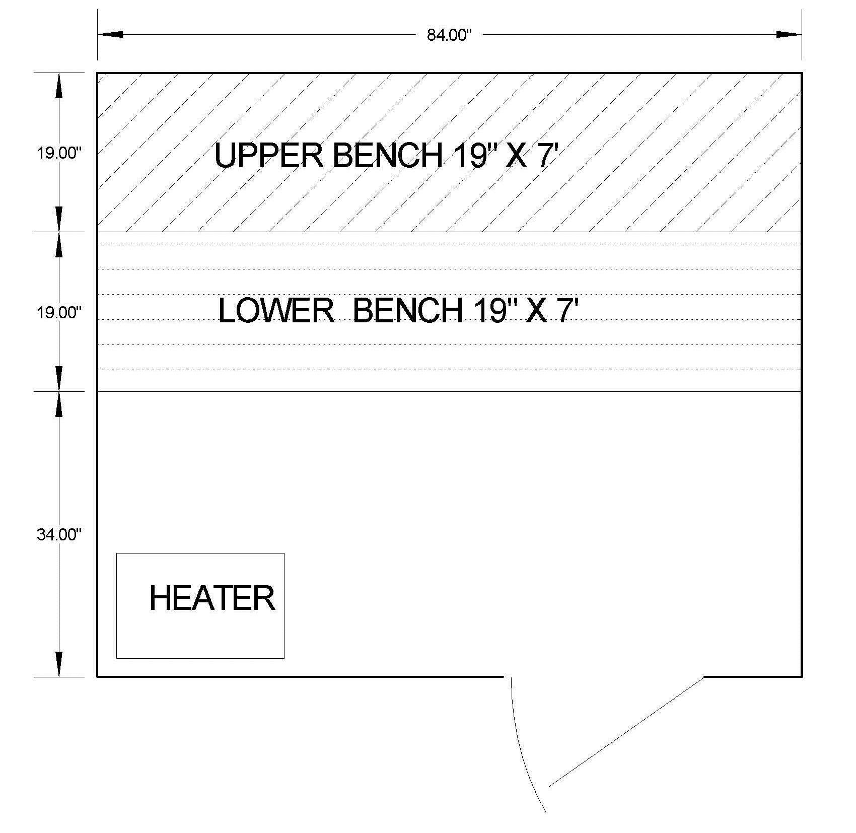 DIY Sauna Kit Complete Sauna Room Package Layout