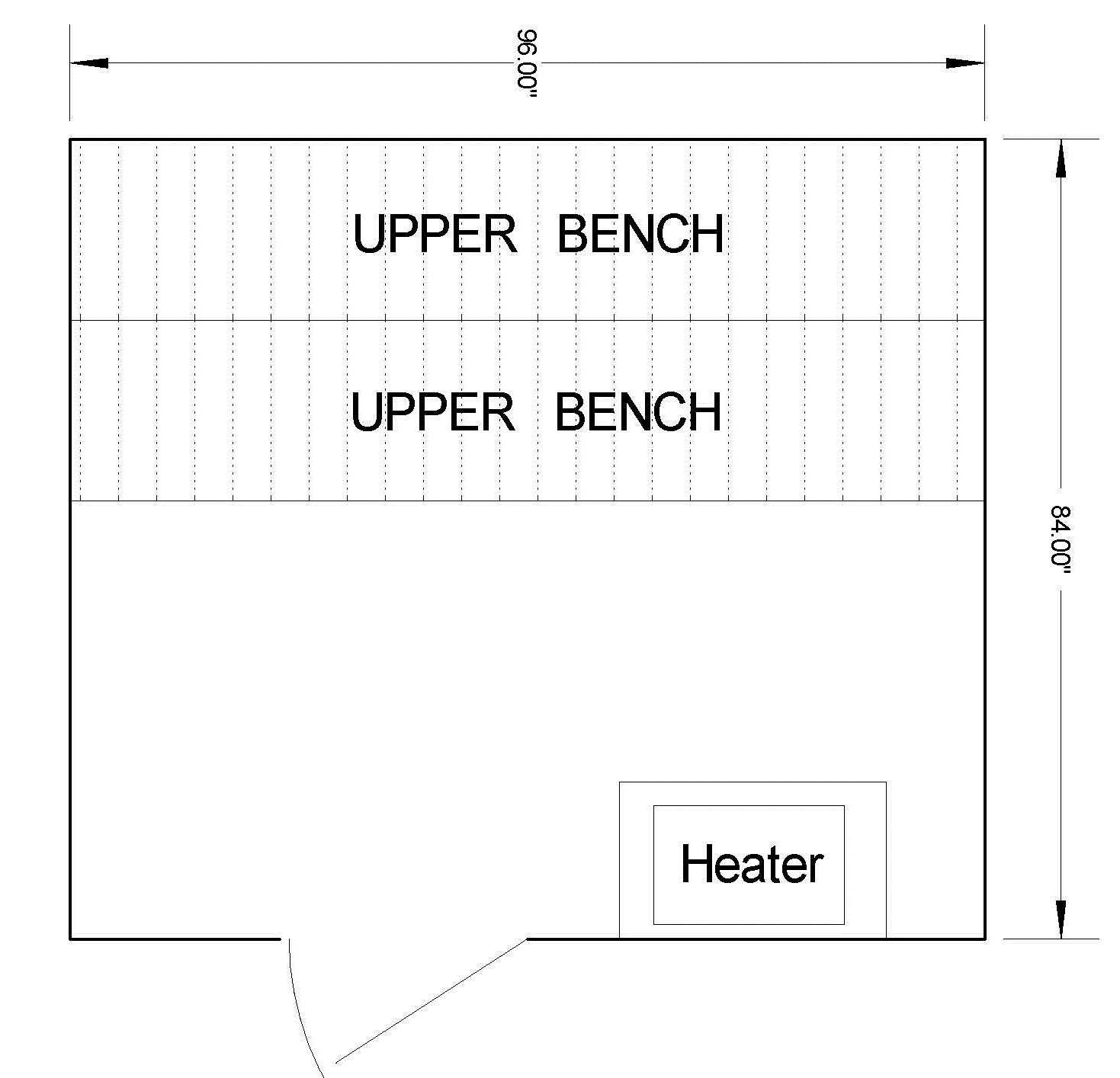 DIY Sauna Kit Complete Sauna Room Package Layout